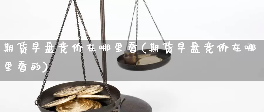 期货早盘竞价在哪里看(期货早盘竞价在哪里看的)_https://www.jyxxd.com_外盘期货直播室_第1张