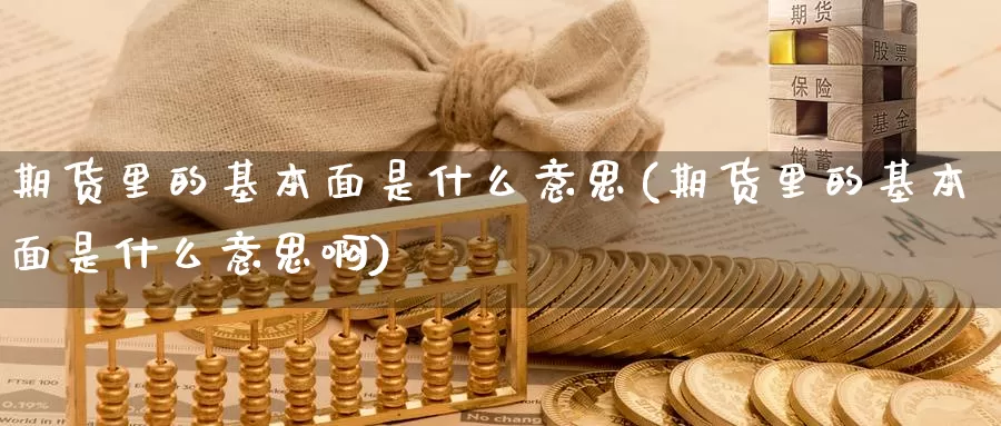 期货里的基本面是什么意思(期货里的基本面是什么意思啊)_https://www.jyxxd.com_外盘期货行情_第1张