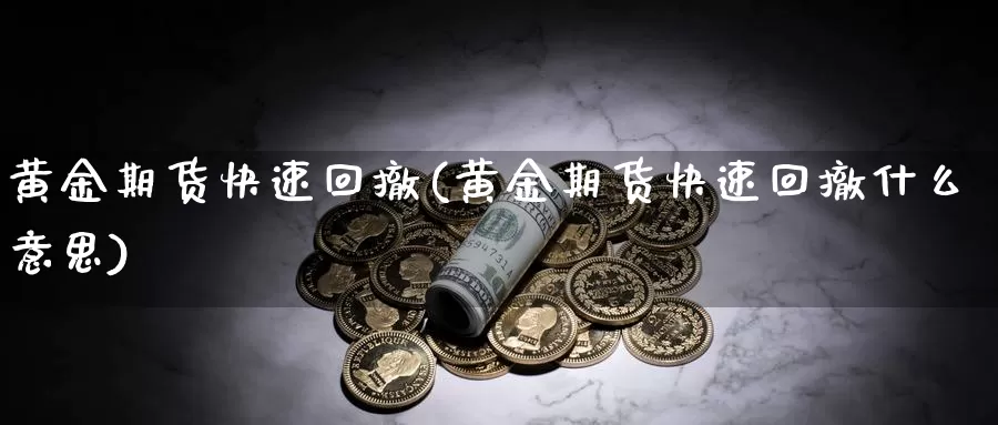 黄金期货快速回撤(黄金期货快速回撤什么意思)_https://www.jyxxd.com_外盘期货行情_第1张