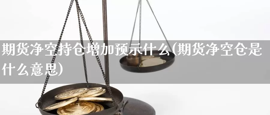 期货净空持仓增加预示什么(期货净空仓是什么意思)_https://www.jyxxd.com_外盘期货行情_第1张