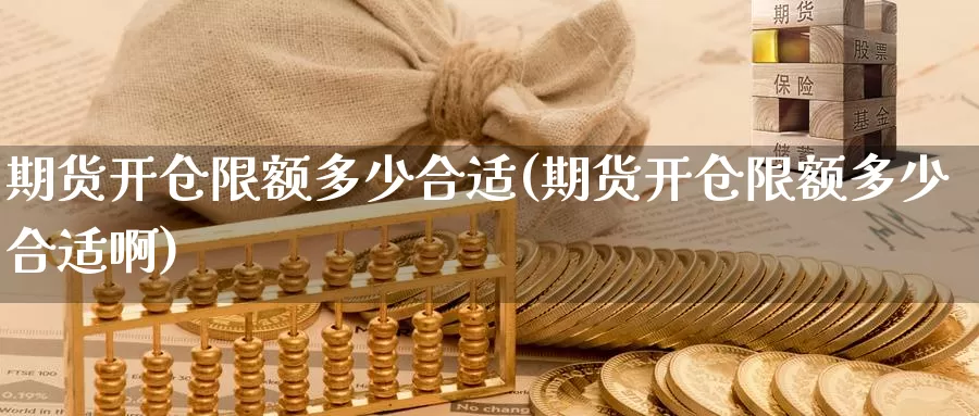 期货开仓限额多少合适(期货开仓限额多少合适啊)_https://www.jyxxd.com_外盘期货直播室_第1张